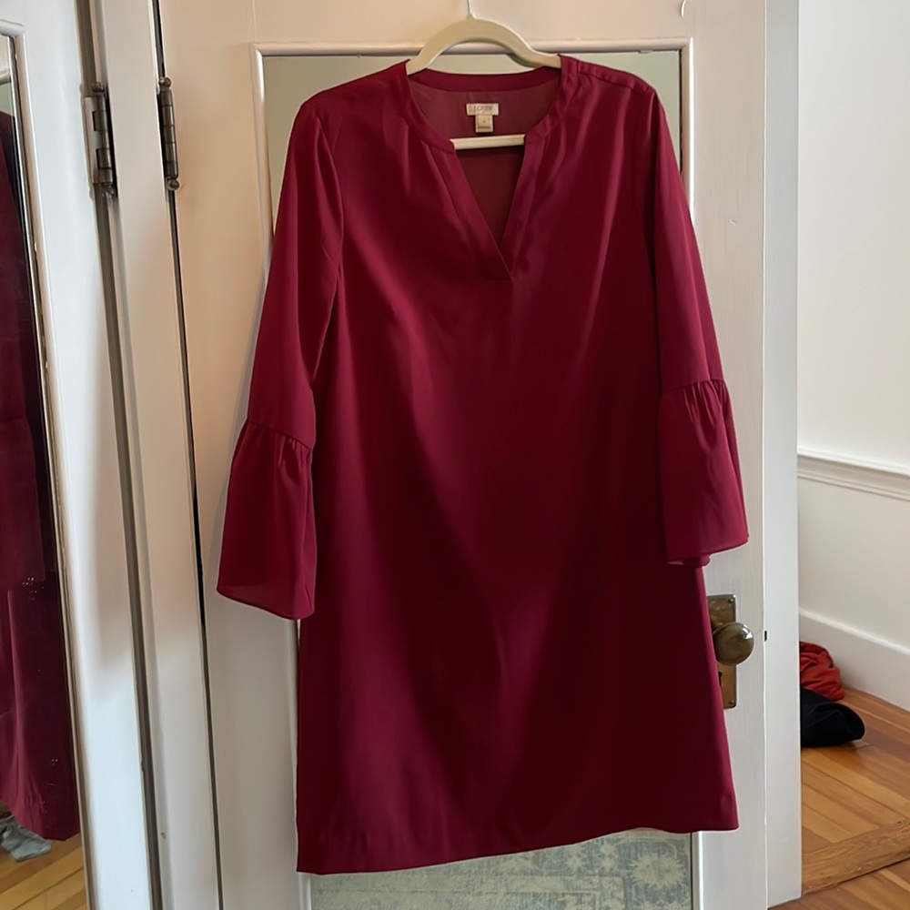 J Crew Maroon Dress
